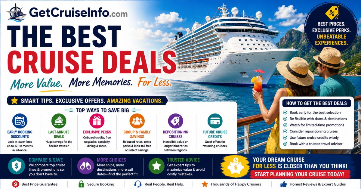 Best cruise deals guide featuring cruise pricing strategy, itineraries, destinations, cruise lines, and smart cruise planning
