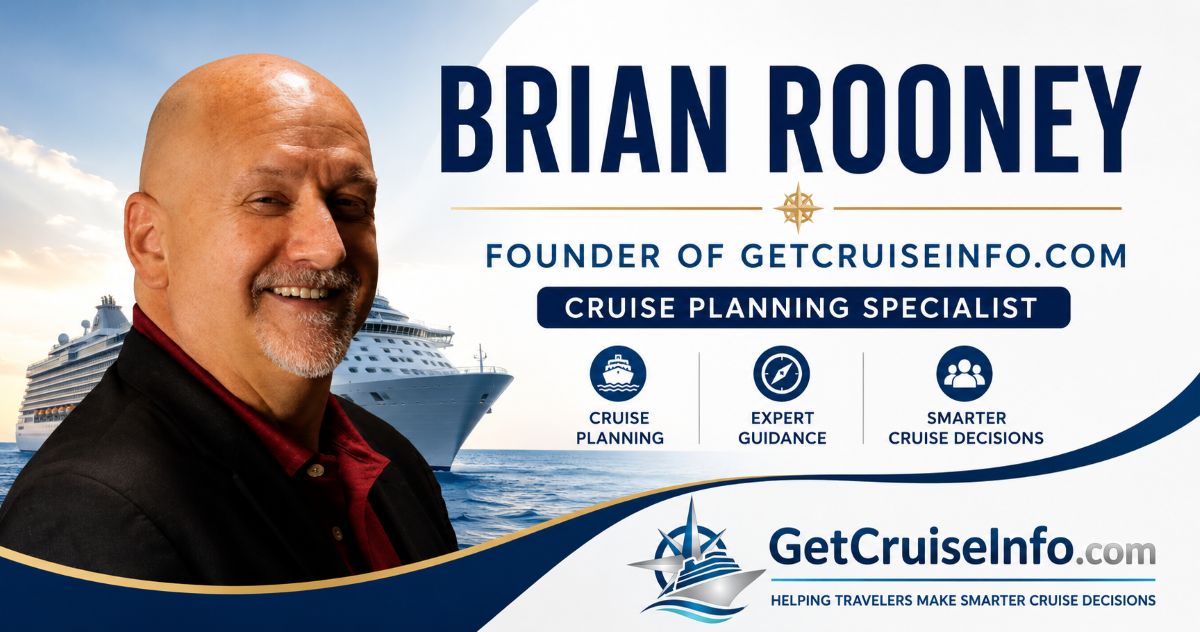 Brian Rooney, founder of GetCruiseInfo.com, cruise planning specialist and nationally quoted travel expert