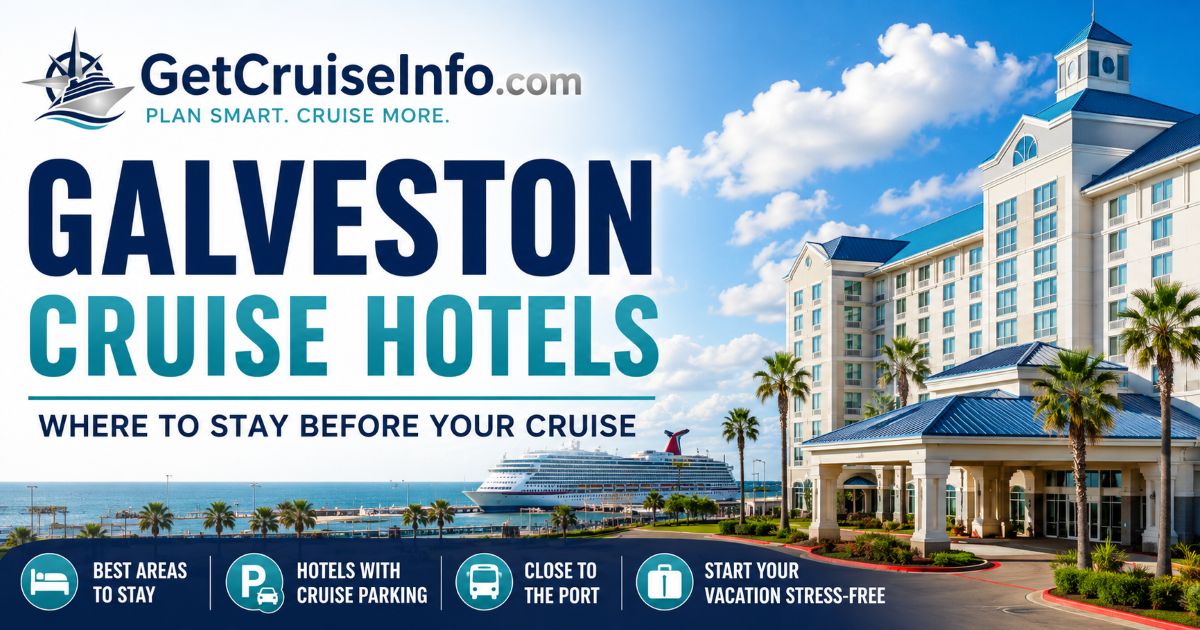 Galveston cruise hotels guide for travelers sailing from the Port of Galveston