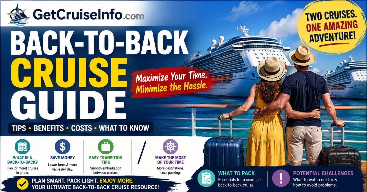Back-to-back cruise guide featuring consecutive cruises, extended cruise planning, cruise itineraries, and cruise travel strategy