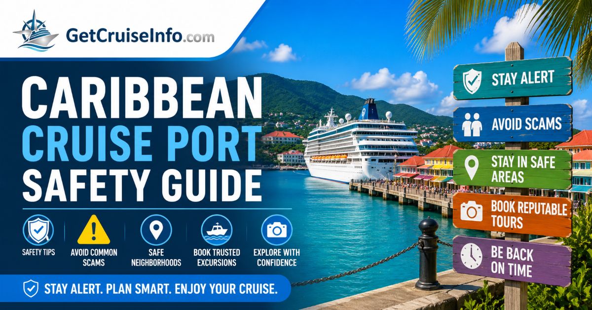 Caribbean cruise port safety guide featuring cruise ports, excursions, safe travel tips, and Caribbean cruise planning advice