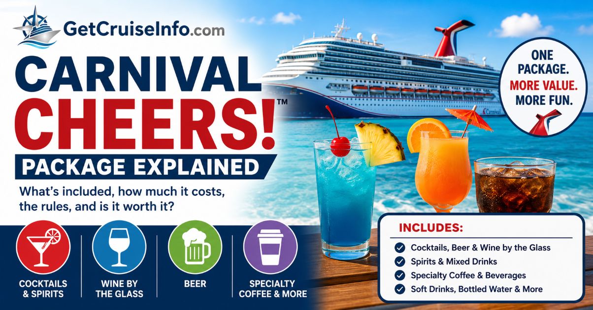 Carnival CHEERS beverage package explained