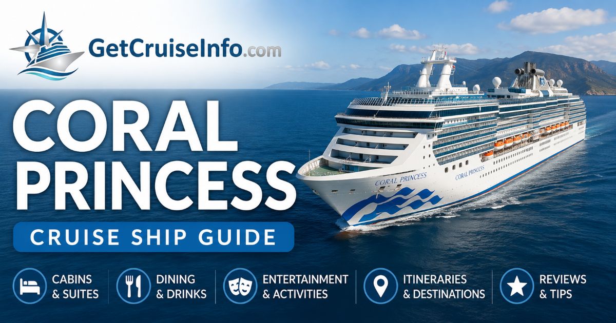 Coral Princess cruise ship sailing at sea