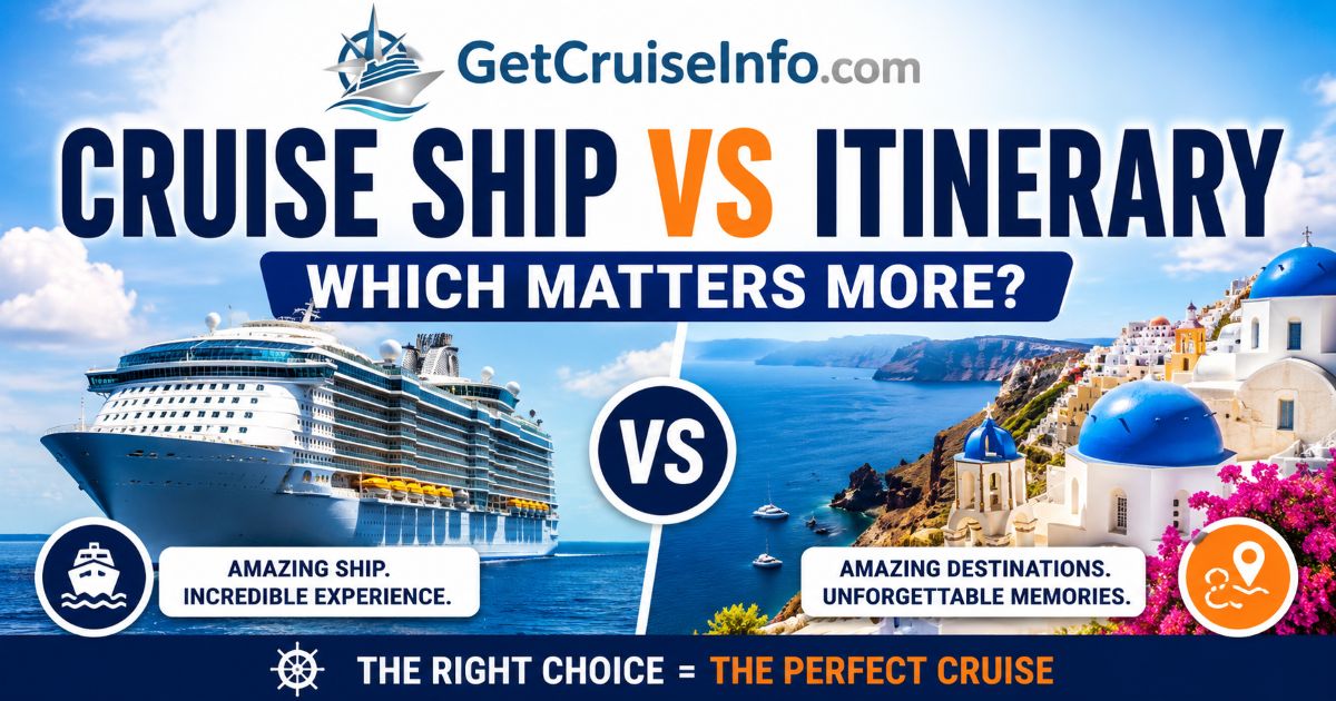 Cruise Ship vs Itinerary comparison guide
