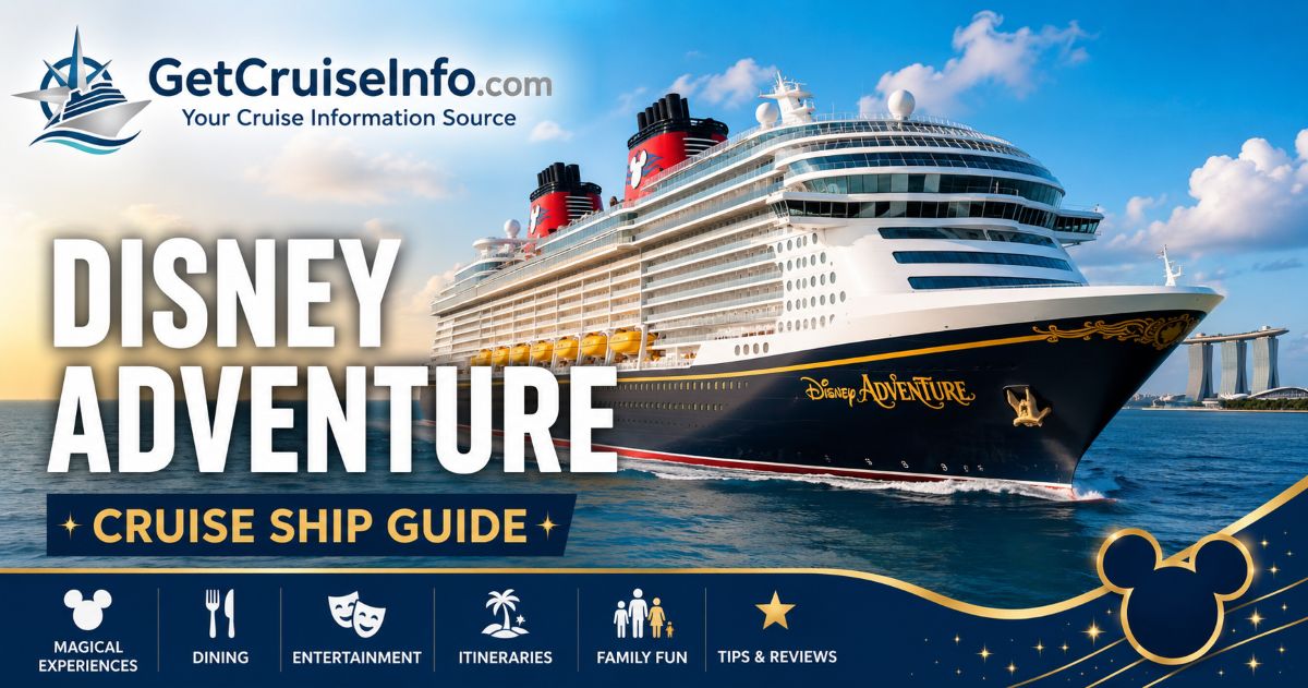 Disney Adventure cruise ship sailing at sea