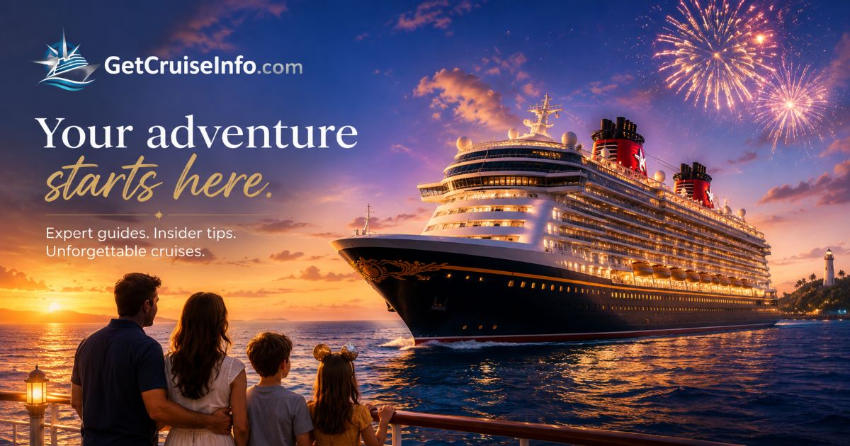 Disney Cruise Line guide featuring family cruises, Disney ships, private islands, onboard entertainment, and Disney vacation experiences