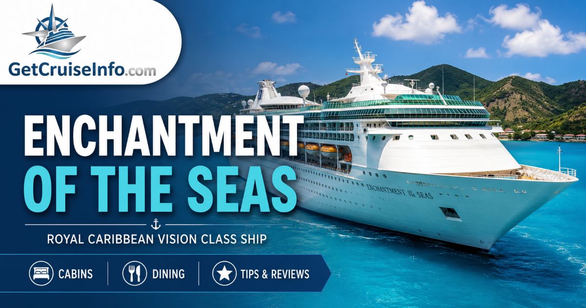 Royal Caribbean Enchantment of the Seas sailing in the Caribbean