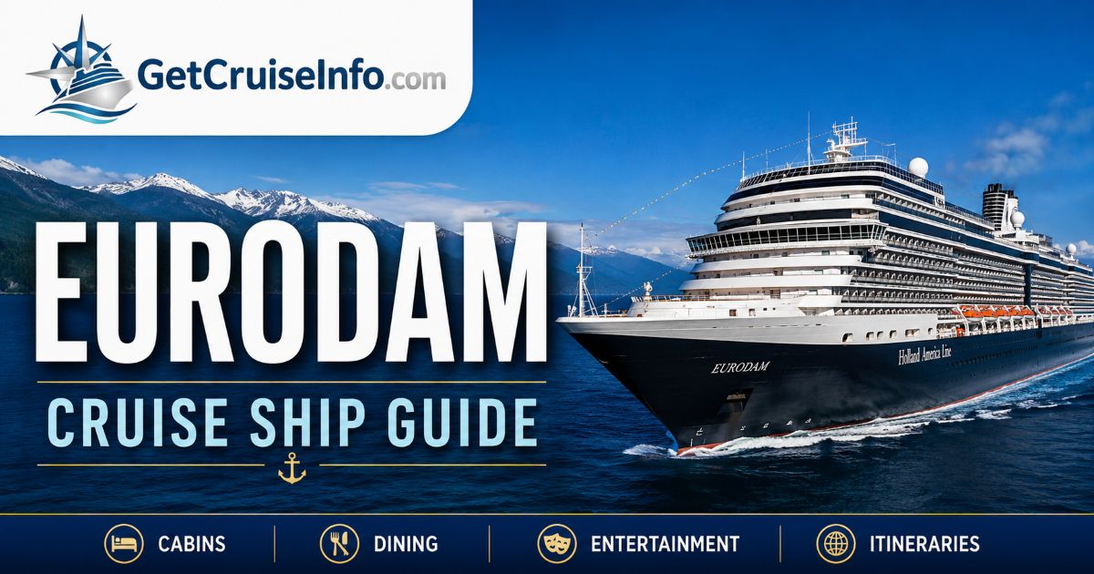 Holland America Eurodam cruise ship sailing at sea
