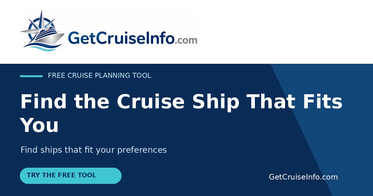 Find the right cruise ship for your travel preferences