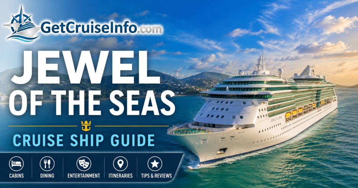 Jewel of the Seas cruise ship sailing at sea