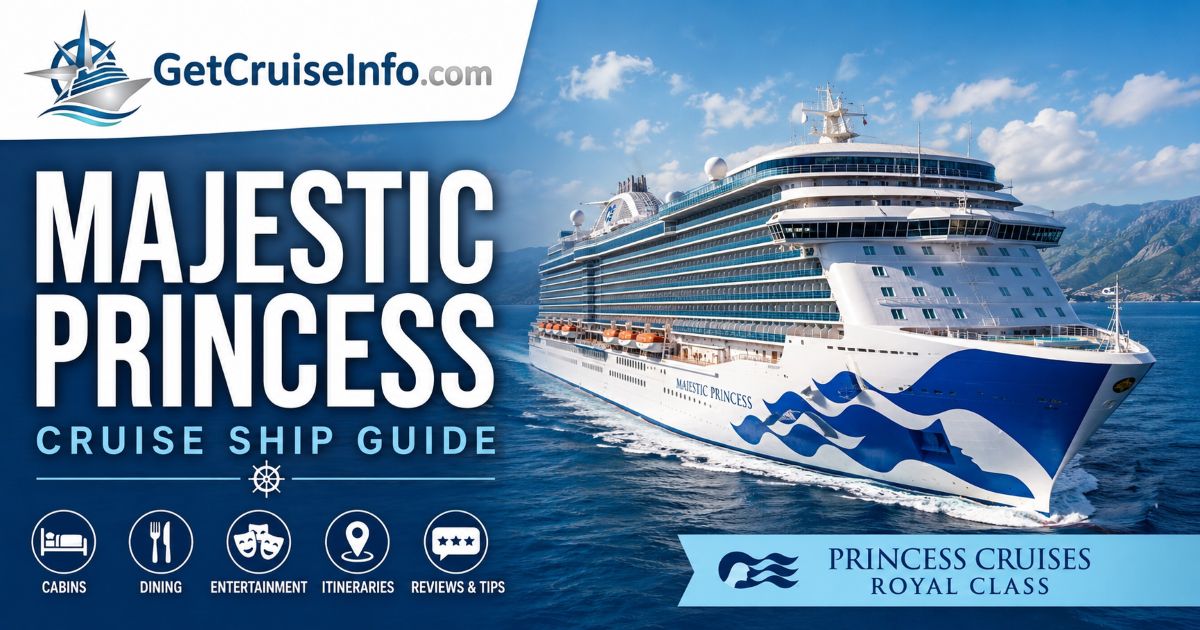 Majestic Princess sailing at sea