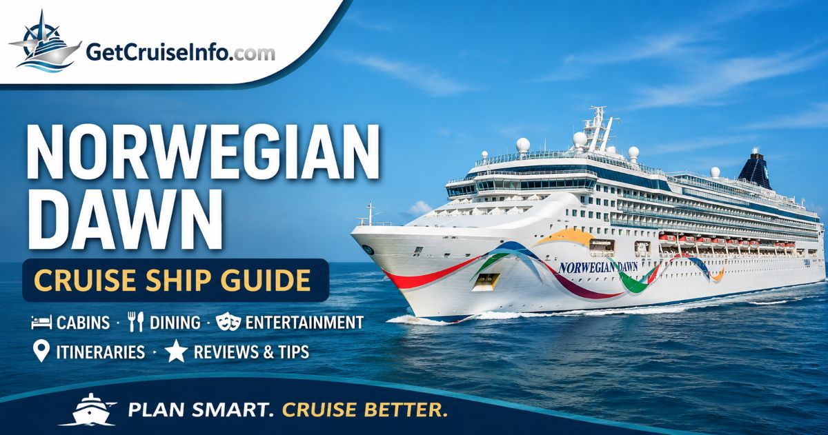 Norwegian Dawn cruise ship sailing at sea