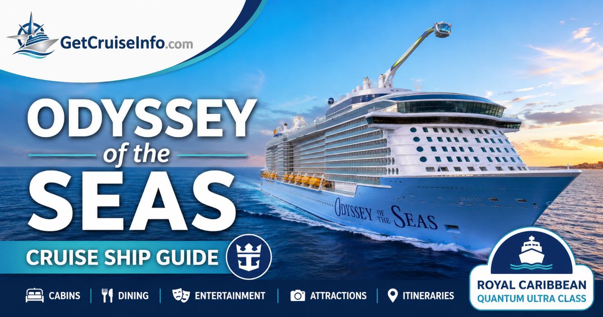 Odyssey of the Seas cruise ship sailing at sea