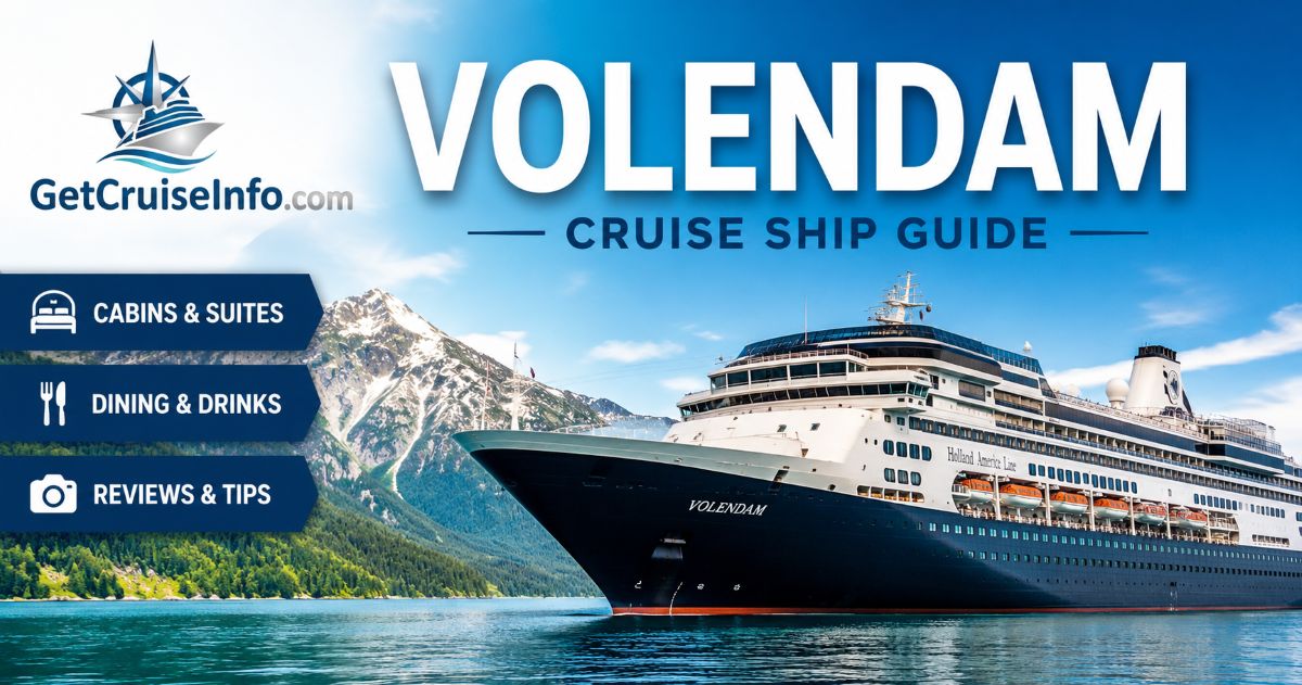 Volendam cruise ship guide with Holland America Line ship information